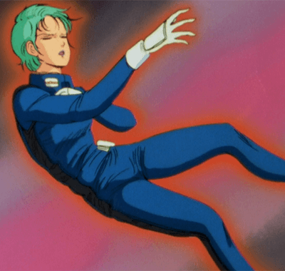 Zガンダム　身を挺してカミーユを宇宙へ送り出すフォウ