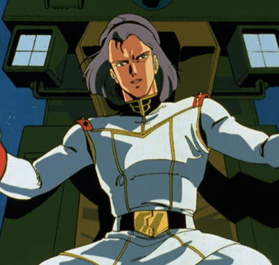 Ζガンダム ジ・O操縦席のシロッコ