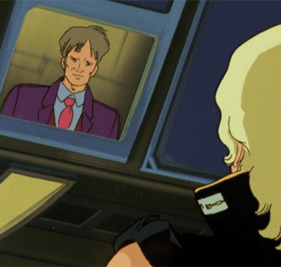 エゥーゴの意思をクワトロへ伝えるウォン