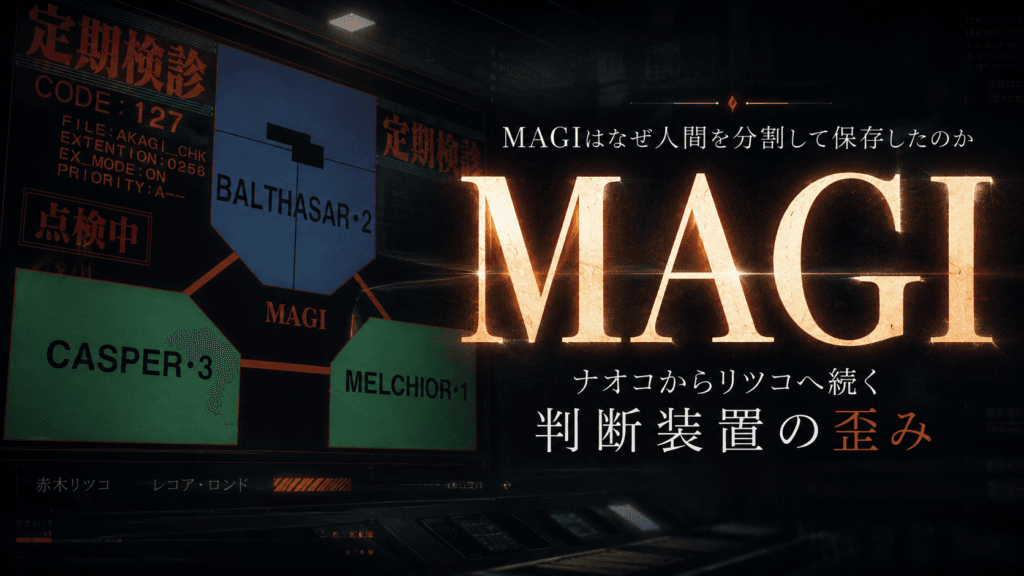 MAGIはなぜ人間を分割して保存したのか｜ナオコからリツコへ続く判断装置の歪み