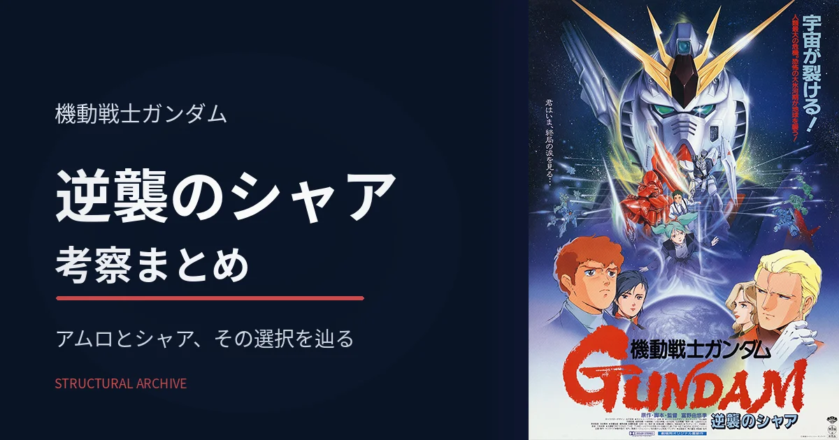 機動戦士ガンダム 逆襲のシャア考察入口